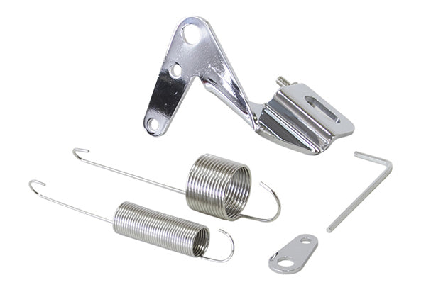 AF42-1104 - THROTTLE CABLE BRACKET KIT WITH RETURN SPRING, CHROME AF 42-1104