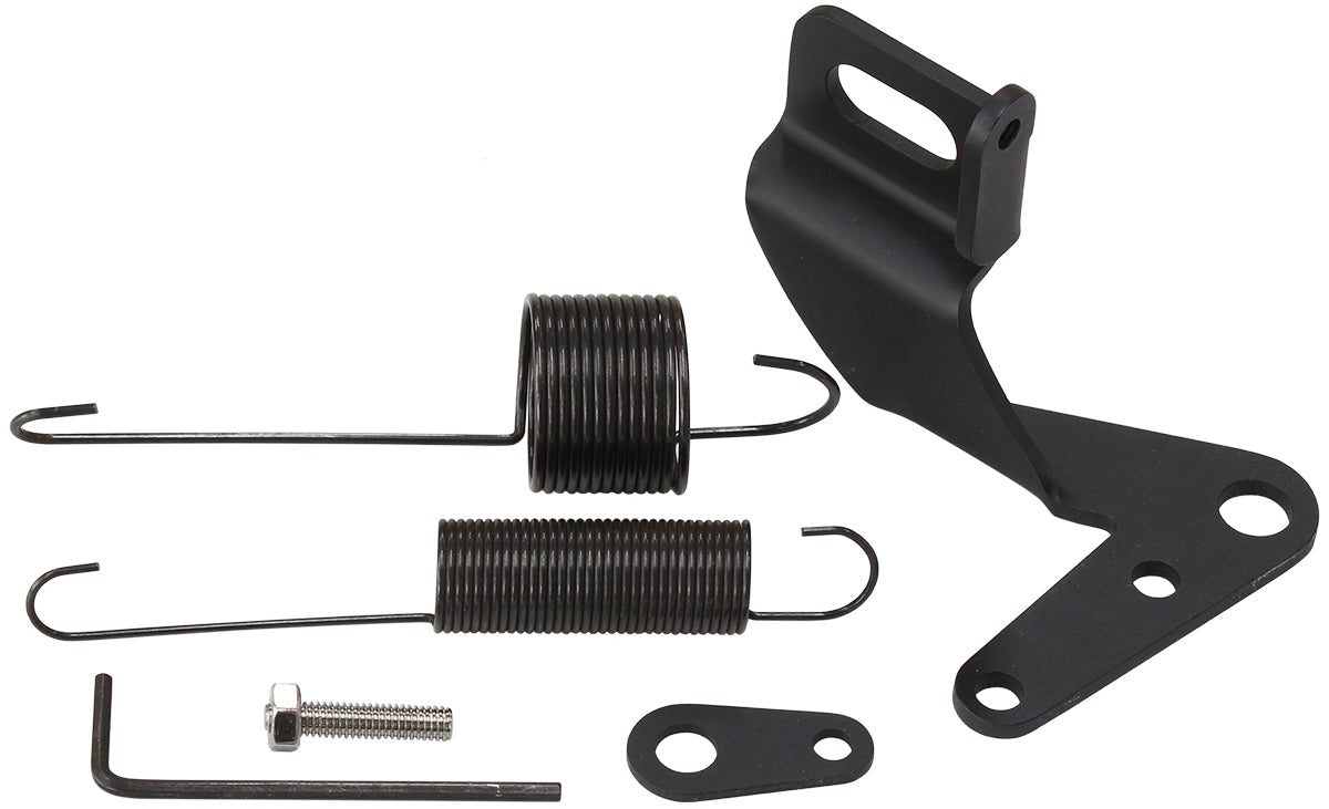AF42-1104BLK - THROTTLE CABLE BRACKET KIT WITH RETURN SPRING, BLACK AF 42-1104BLK