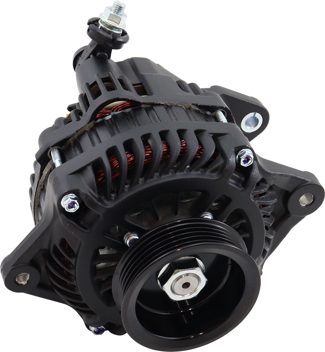 AF4277-1500 - SUBARU EJ 120amp HIGH OUTPUT ALTERNATOR BLACK EJ20 EJ25 Aeroflow - AF 4277-1500