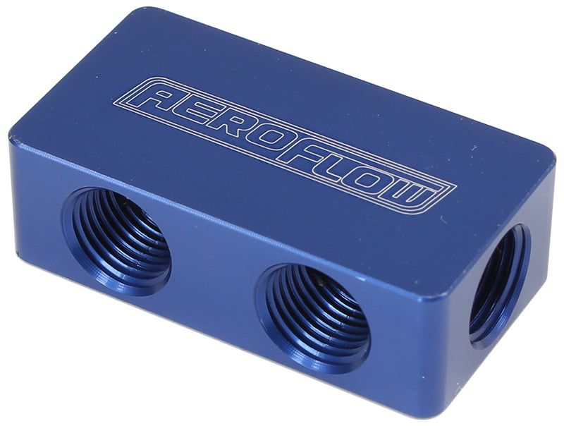 AF456-02-04 - COMPACT DISTRIBUTION BLOCK 2 IN, 4 OUT ALL PORTS 1/8" NPT