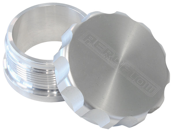 AF460-32S - 2" ALUM WELD BUNG AND CAP RAW WELD ON / SILVER CAP
