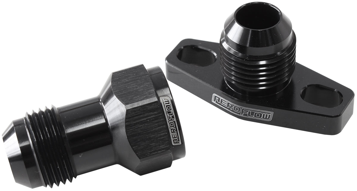 AF463-11 - TURBO DRAIN ADAPTER -10AN MID LENGTH 38-44MM HOLE CENTRES
