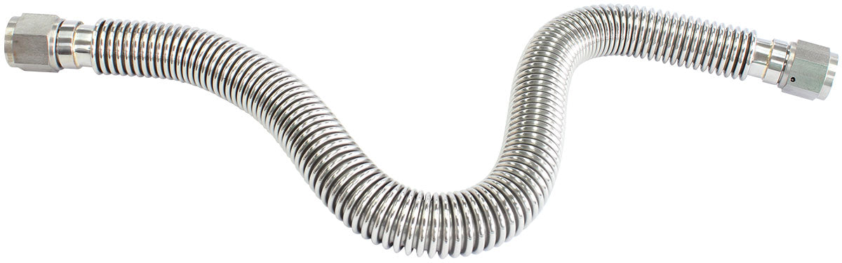 AF463-39 - FLEXIBLE TURBO DRAIN HOSE S/S FEMALE 2 x -10AN 650MM LONG