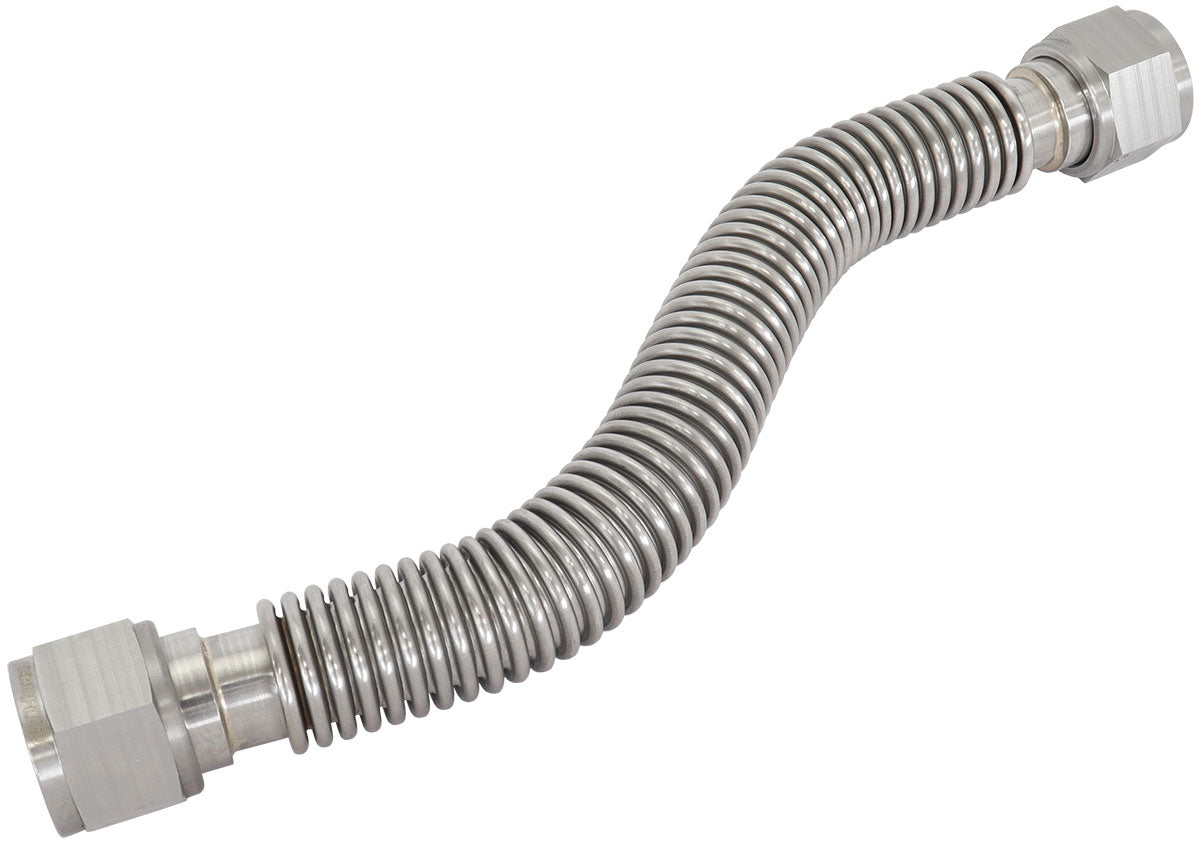 AF463-42 - FLEXIBLE TURBO DRAIN HOSE S/S FEMALE 2 x -12AN 300MM LONG