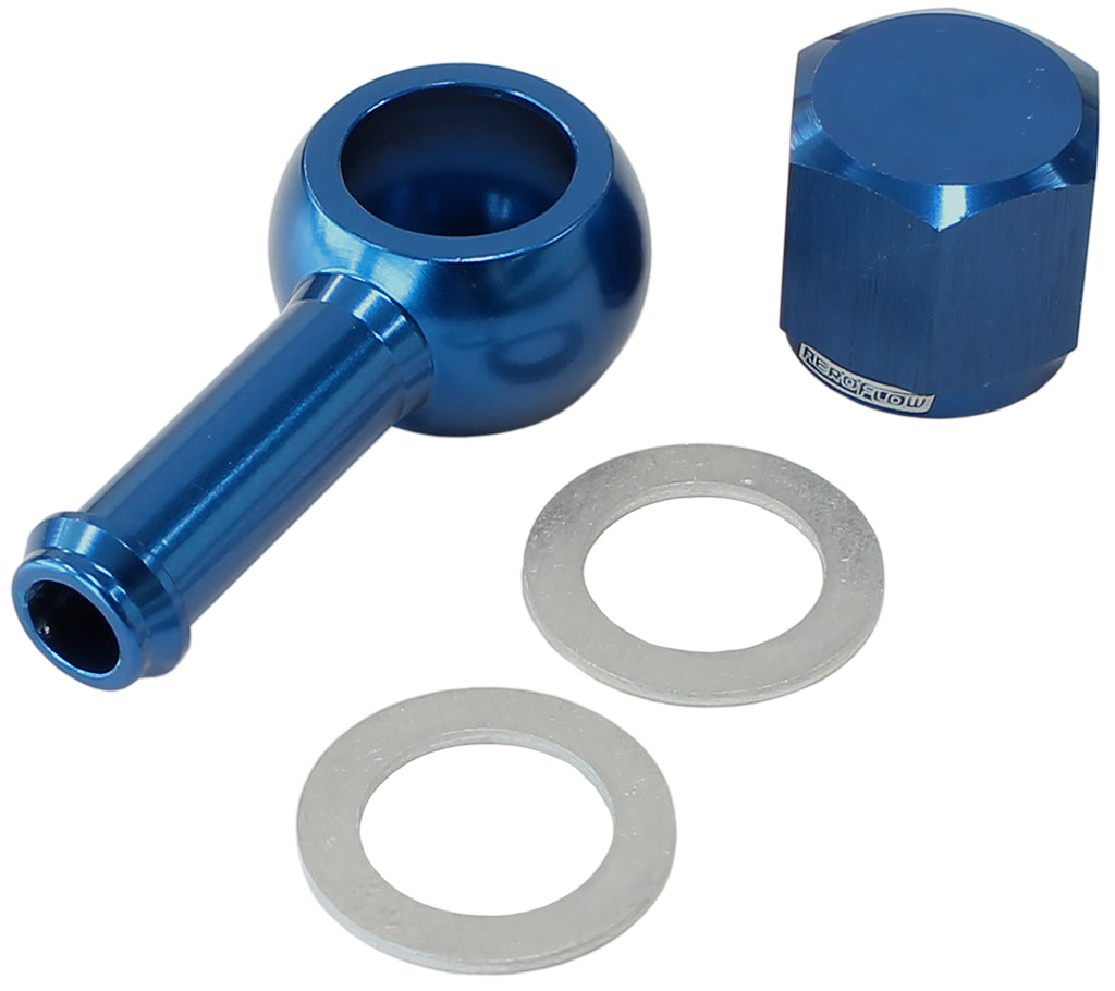 AF49-1020 - AEROFLOW / BOSCH FUEL PUMP 8mm / 5/16"BANJO & NUT KIT BLU