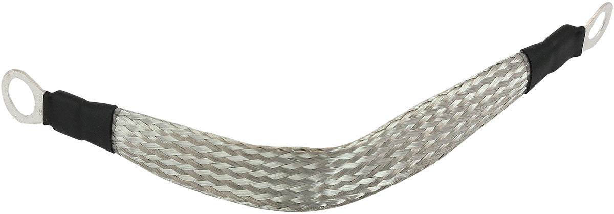 AF49-1092 - EARTH STRAP 200mm LONG GROUND ALTERNATOR 5/16" 3/8" EYELET