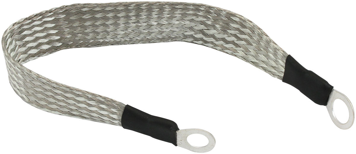 AF49-1093 - EARTH STRAP 300mm LONG GROUND ALTERNATOR 5/16" 3/8" EYELET