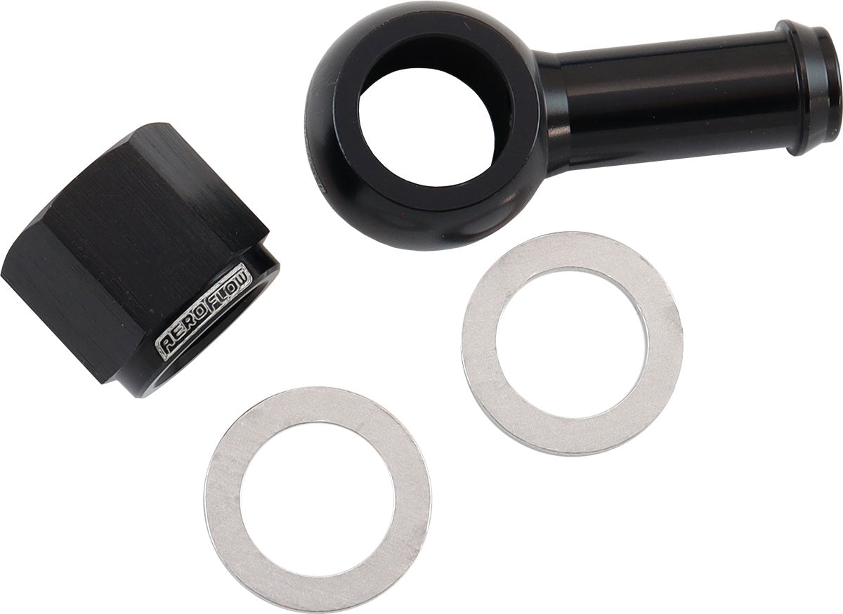 AF49-1220BLK - AEROFLOW / BOSCH FUEL PUMP 10mm 3/8" BANJO & NUT KIT BLAC