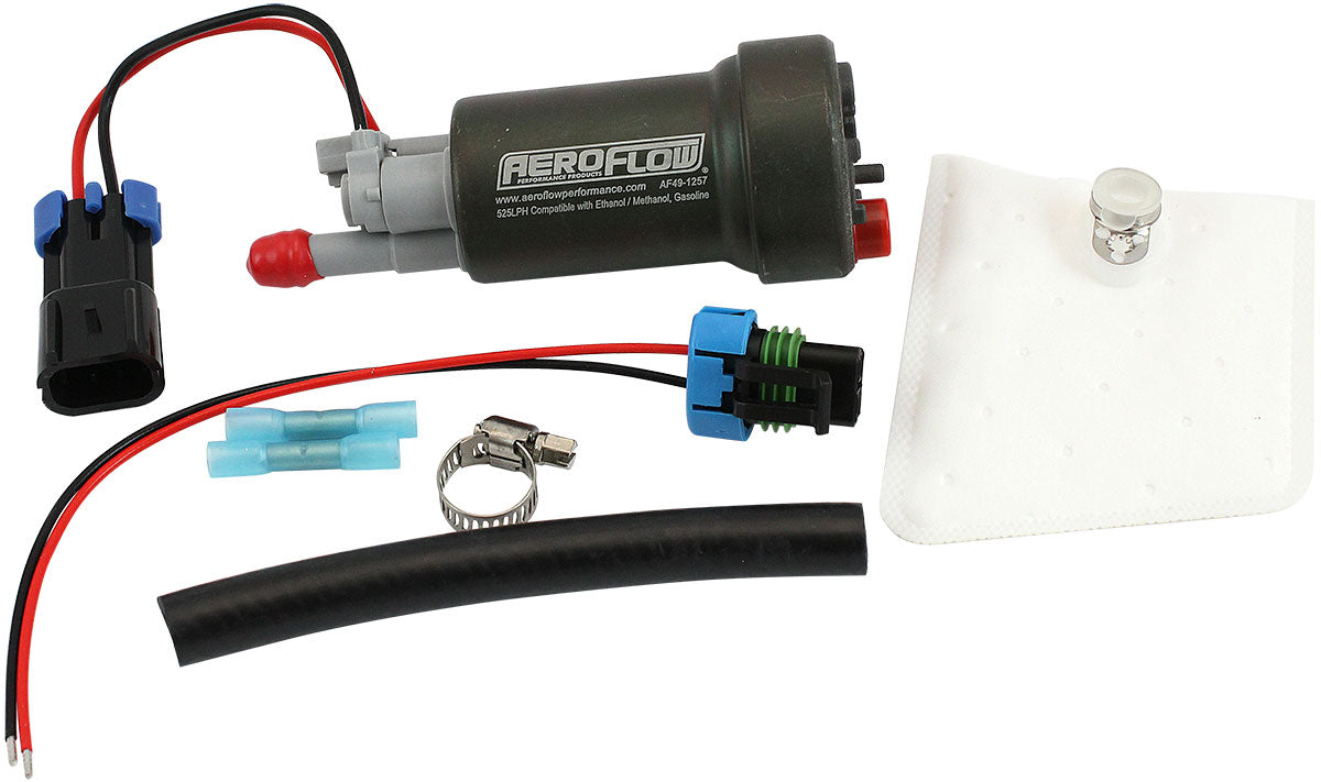 AF49-1257 - 525lph E85 HI FLOW FUEL PUMP UNIVERSA INTANK NO CHECK VALVEWALBRO Aeroflow - AF 49-1257