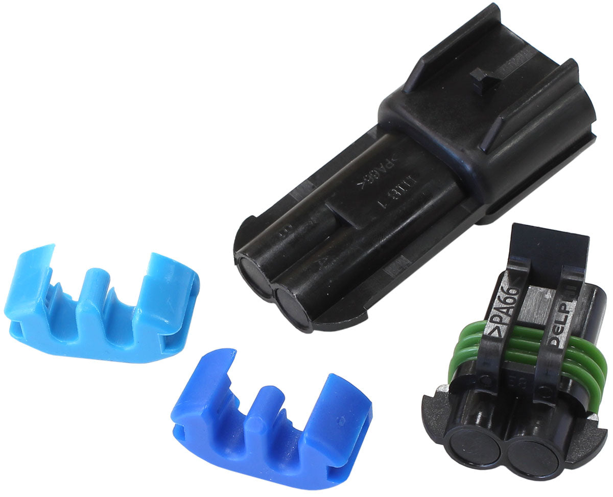 AF49-1557 - DELPHI BLOCK OFF PLUG BLANK 2 PIN FEMALE AND MALE CONNECTO
