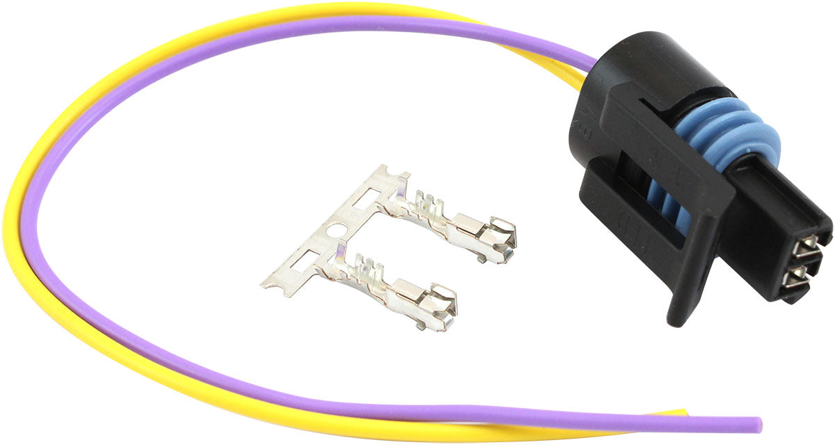 AF49-1599 - GM BLACK MULTI PURPOSE 2 PIN PIGTAIL PLUG PINS AC DELCO