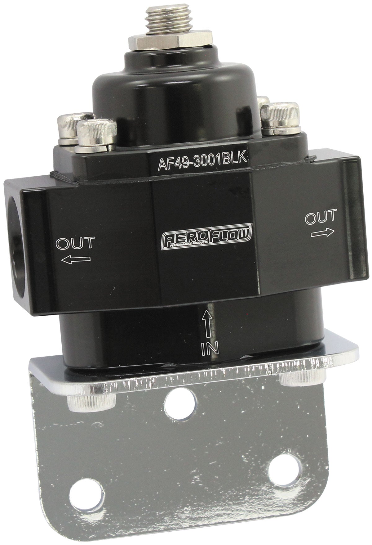 AF49-3001BLK - RED STYLE REG 1-11 PSI ADJUSTABILLET 1In 2 Out -8 ORB PORTS