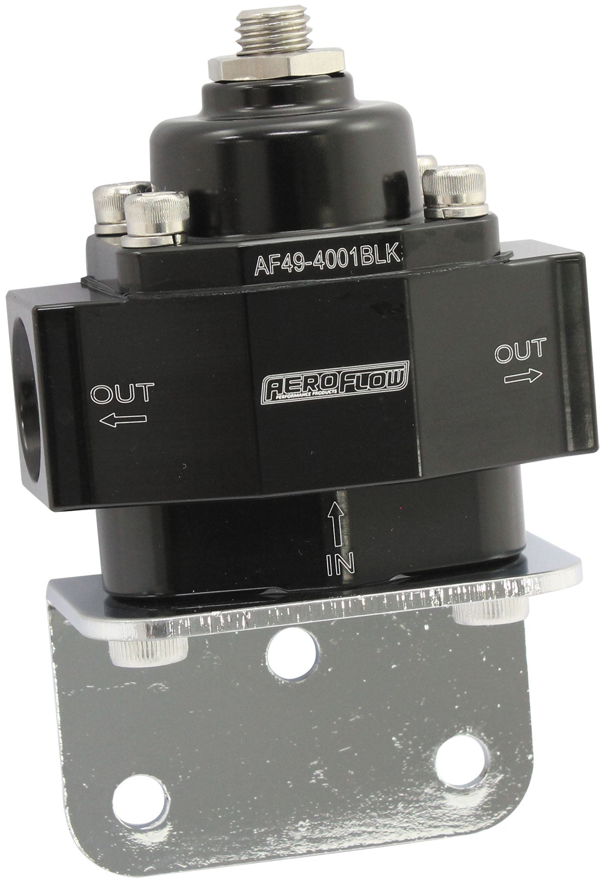 AF49-4001BLK - RED STYLE REG 1-11 PSI ADJUSTABILLET 1In 2 Out 3/8 NPT PORT