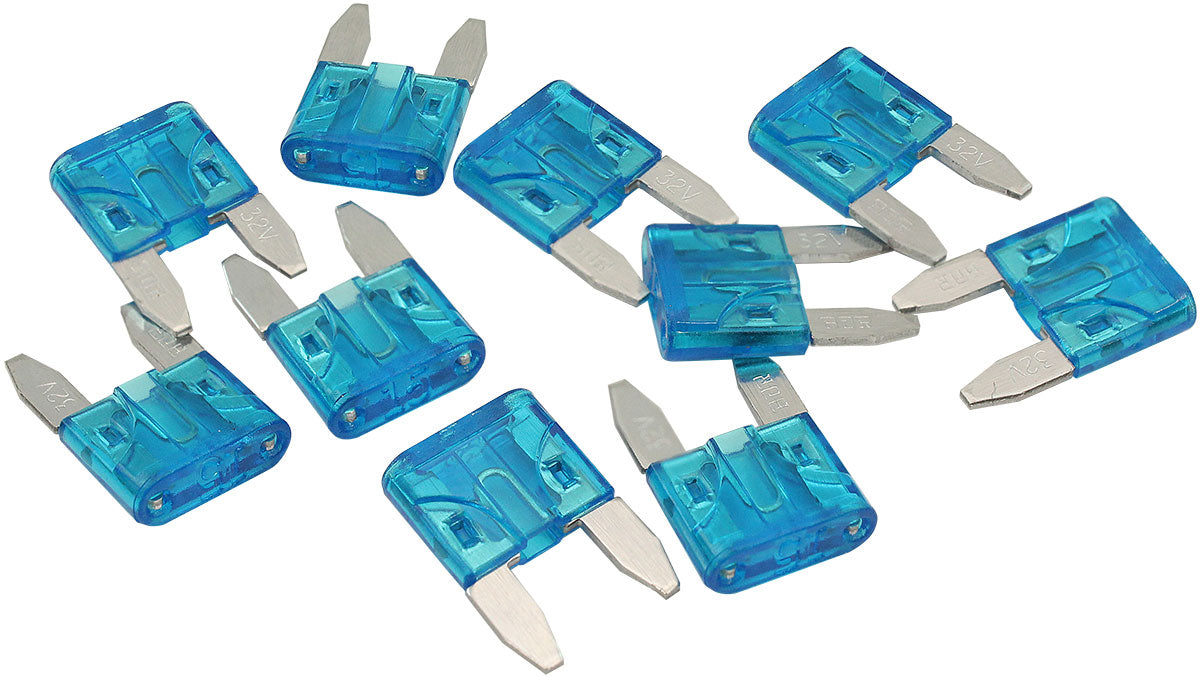 AF49-4019 - 15 AMP MINI BLADE FUSE BLUE BODY COLOUR 10 PACK