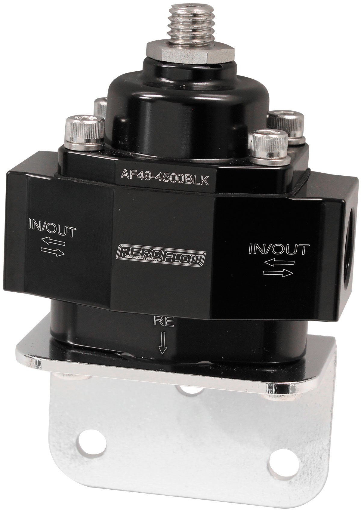 AF49-4500BLK - BYPASS REG 4.5-9 PSI ADJUSTABL3/8" NPT PORTS BOTTOM RETURN