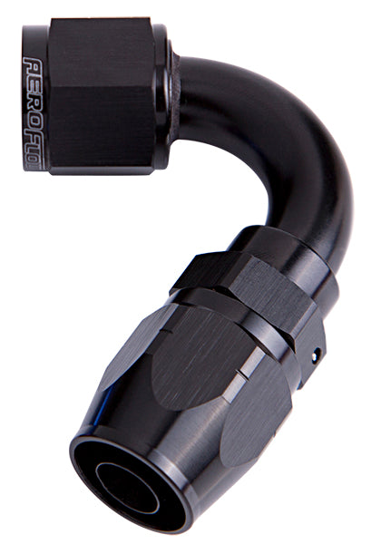 AF504-12BLK - ALLOY 120 DEG HOSE END -12AN BLACK CUTTER STYLE FULL SWIVEL