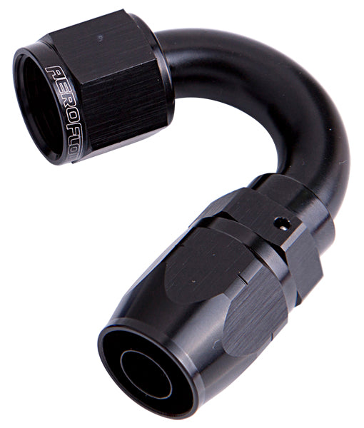 AF505-16BLK - ALLOY 150 DEG HOSE END -16AN BLACK CUTTER STYLE FULL SWIVEL