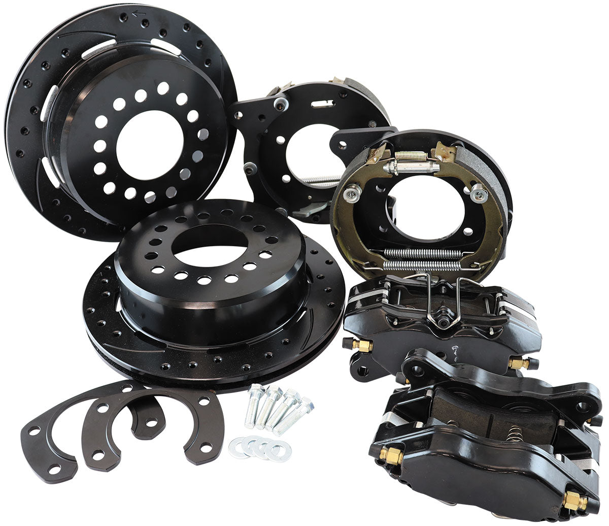 AF5070-1000 - FORD 9" REAR DISC BRAKE KIT UNIVERSAL BLACK 12.19" ROTOR