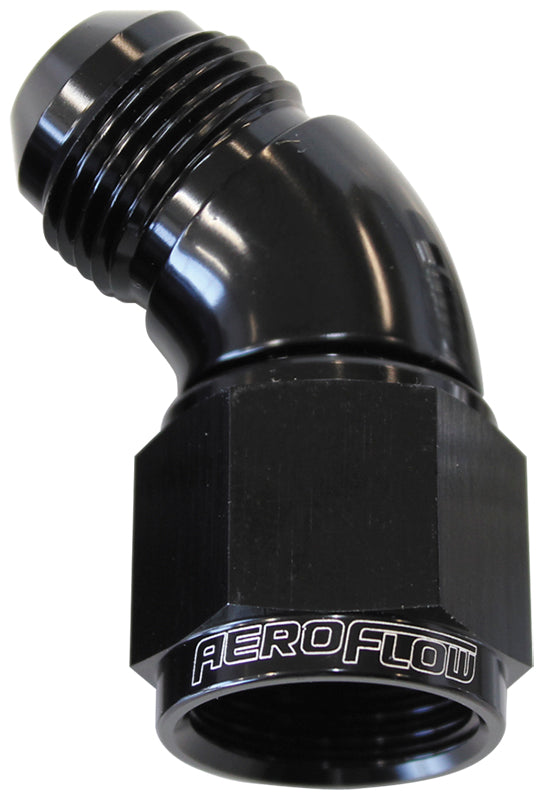 AF542-10BLK - 45 DEG FEMALE - MALE -10AN BLACK FULL FLOW