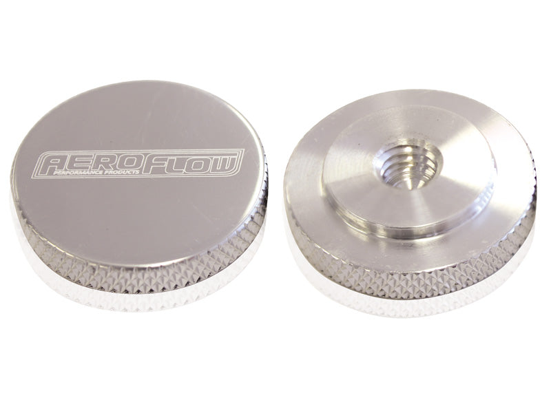 AF55-1002 - AIR CLEANER NUT 1/4" POLISHED FEMALE THREAD 1/4" UNC