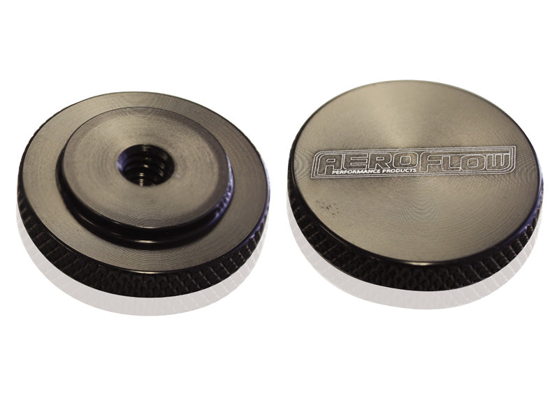 AF55-1002BLK - AIR CLEANER NUT 1/4" BLACK FEMALE THREAD 1/4" UNC