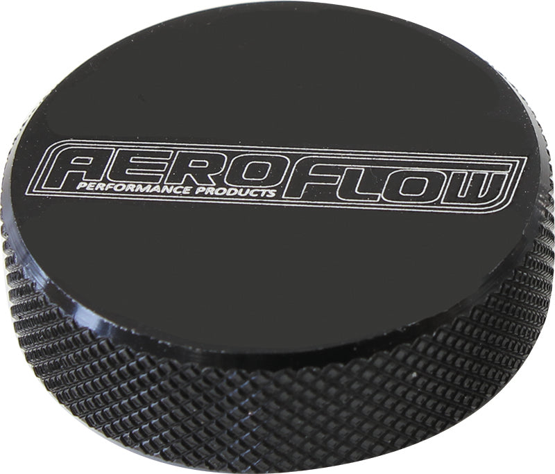 AF55-1005BLK - TALL AIR CLEAN NUT 1/4" BLACK FEMALE THREAD 1/4" UNC
