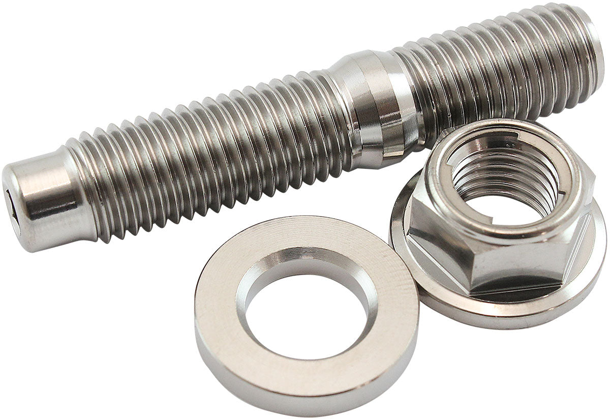 AF55-2016 - M10 TITANIUM STUD LOCKING HEX NUT KIT M10X1.25mm HEADER BOLT