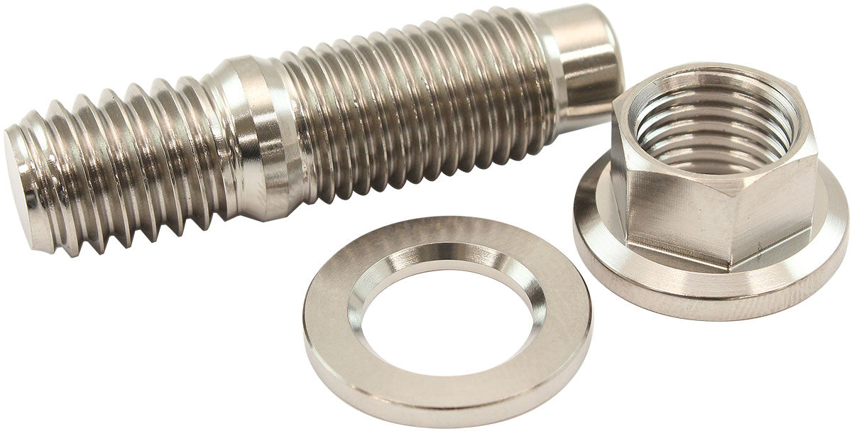 AF55-3008 - 7/16" TITANIUM STUD WASHER HEXNUT KIT 7/16-20 NUT 7/16-14 BOHEADER Aeroflow - AF 55-3008