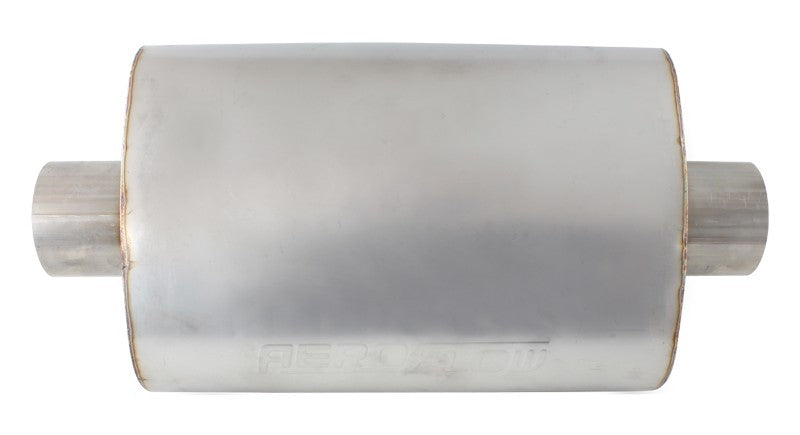 AF5511-250 - 2.5" CENTER / CENTER MUFFLER 13.75" LENGTH, 9.45" W, 5.3" H