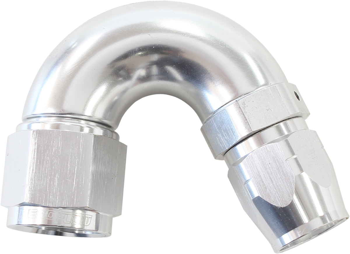 AF555-06-08S - STEPPED 150 DEG HOSEEND -6 HOSTO -8AN REDUCER HOSE END SILVE