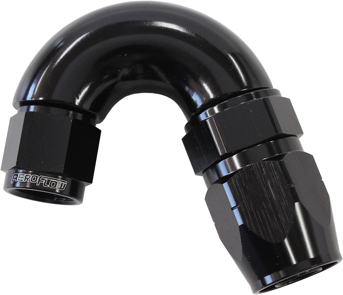 AF555-08-06BLK - STEPPED 150 DEG HOSEEND -8 HOSTO -6AN EXPANDER HOSE END BLAC
