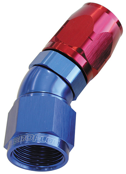 AF557-08 - ALLOY 30 DEG HOSE END -8AN BLUE CUTTER STYLE FULL FLOW