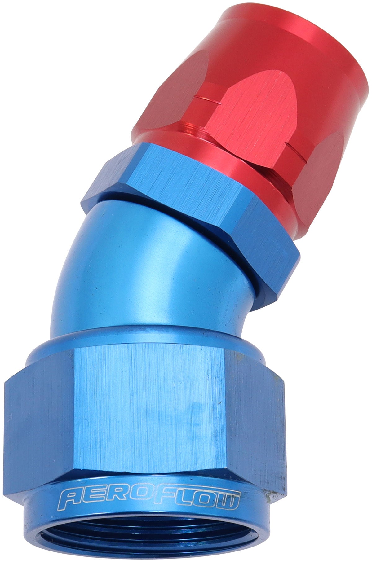 AF557-12-16 - ALLOY 30 DEG HOSE END -12 HOSETO -16AN REDUCER HOSE END BLUE