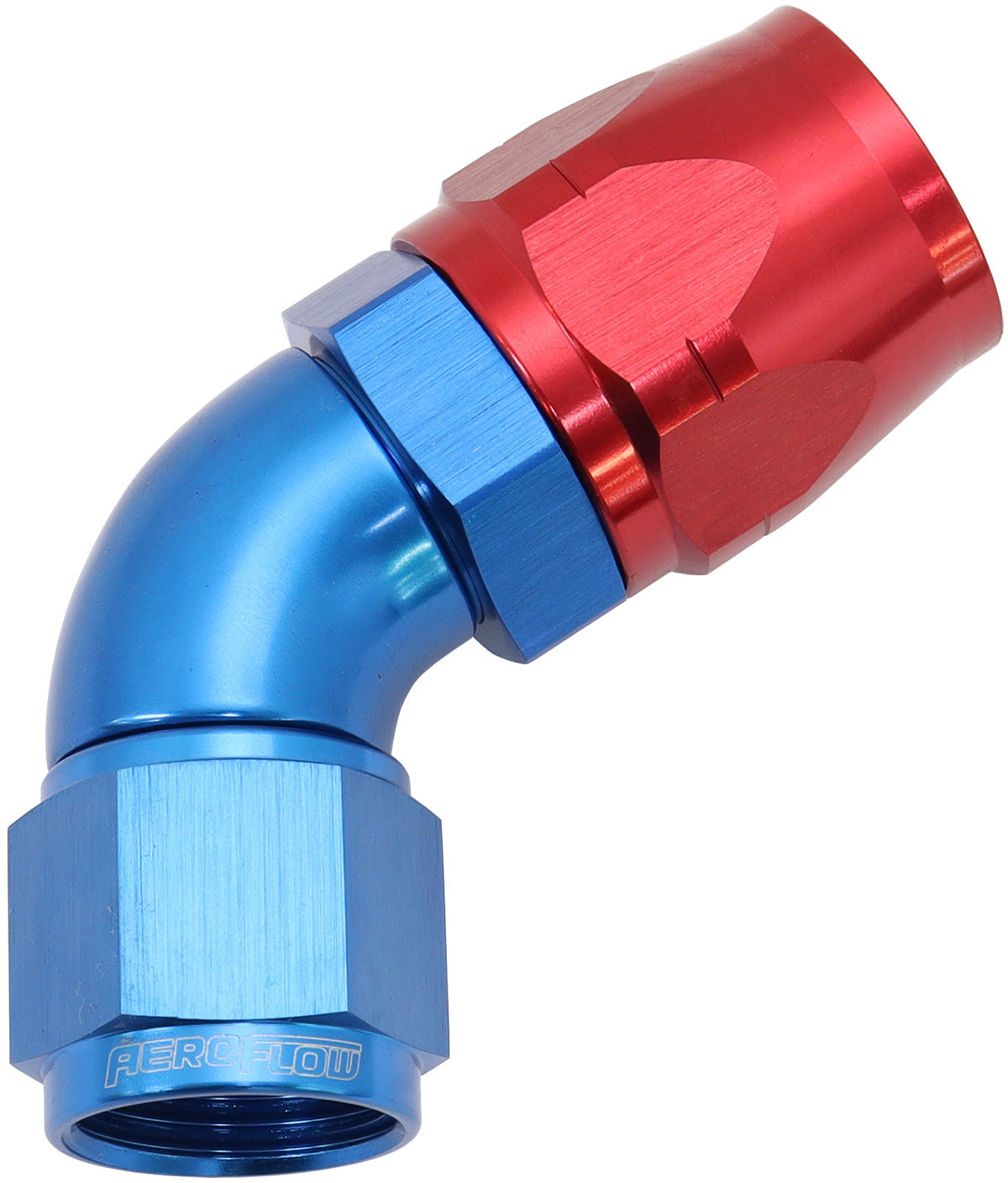 AF558-12-10 - ALLOY 60 DEG HOSE END -12 HOSETO -10 EXPANDER HOSE END BLUE