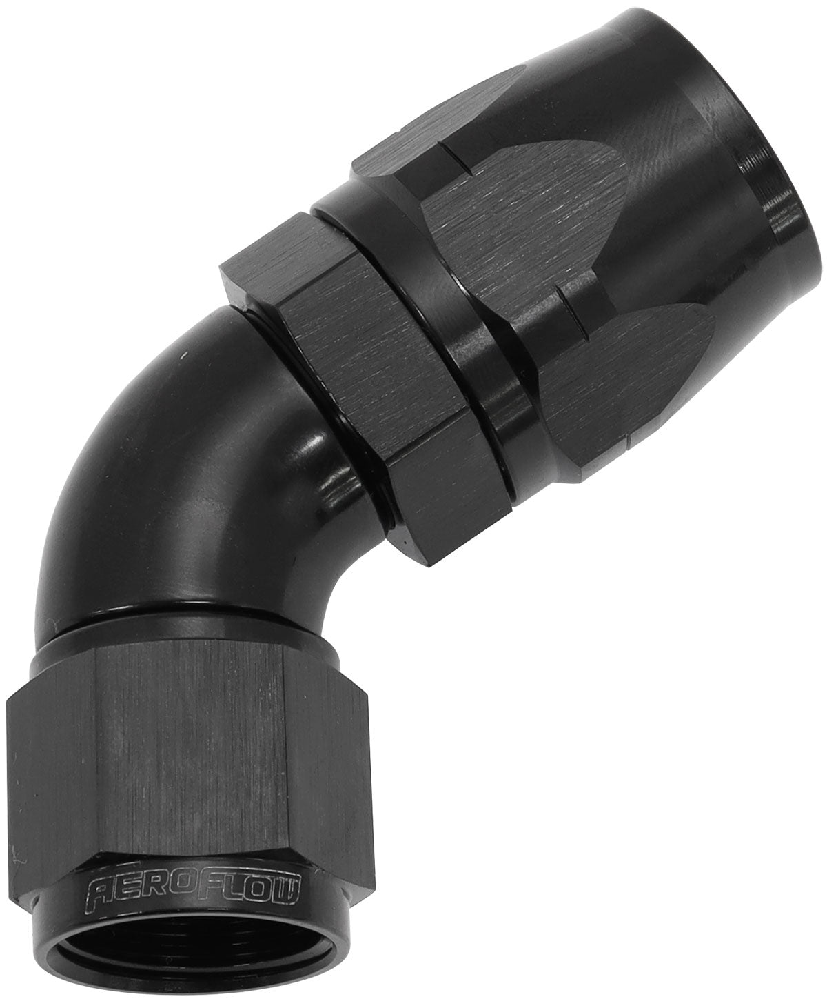 AF558-12-10BLK - ALLOY 60 DEG HOSE END -12 HOSETO -10 EXPANDER HOSE END BLACK