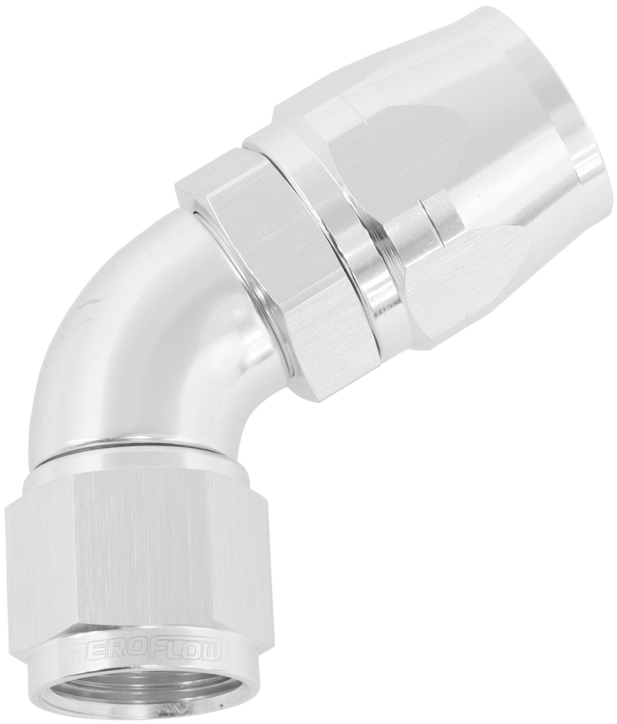 AF558-12-10S - ALLOY 60 DEG HOSE END -12 HOSETO -10 EXPANDER HOSE END SILVE