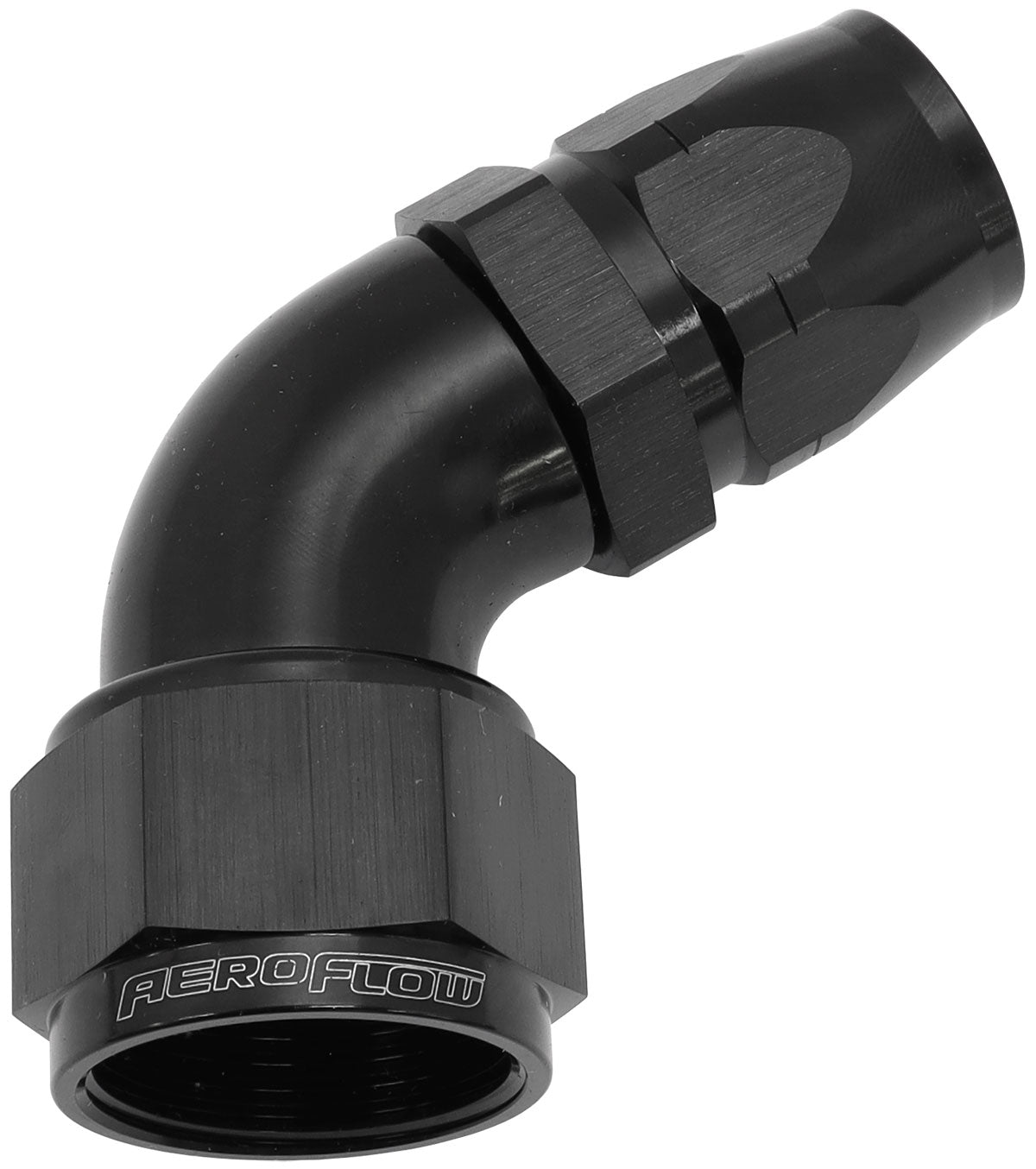 AF558-12-16BLK - ALLOY 60 DEG HOSE END -12 HOSETO -16 REDUCER HOSE END BLACK