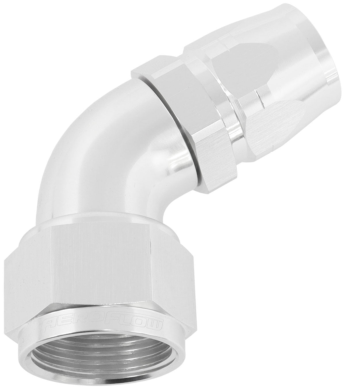 AF558-12-16S - ALLOY 60 DEG HOSE END -12 HOSETO -16 REDUCER HOSE END SILVER