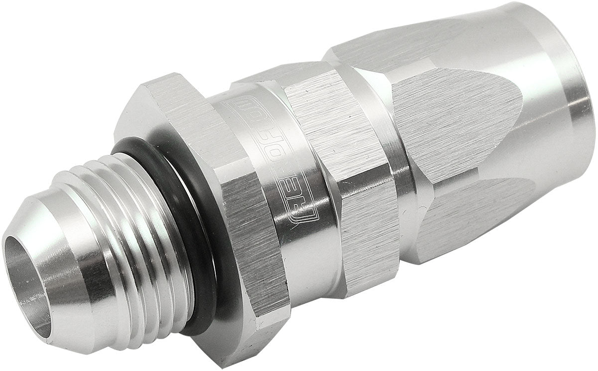 AF580-10-10DS - MALE -10AN to 10AN TEFLON HOSEEND STRAIGHT MALE ORB SILVER