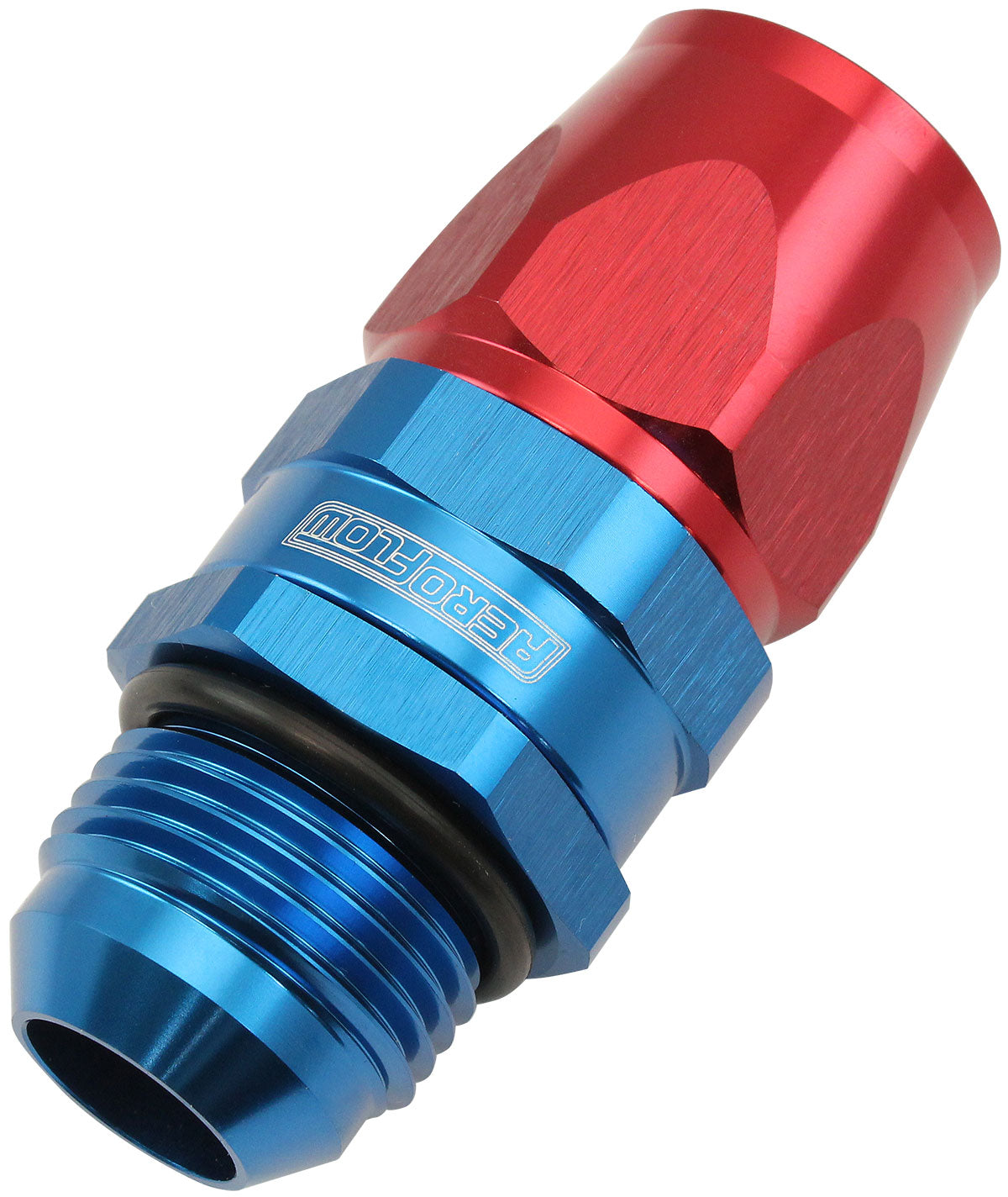 AF580-12-12D - MALE -12AN to 12AN TEFLON HOSEEND STRAIGHT MALE ORB BLUE