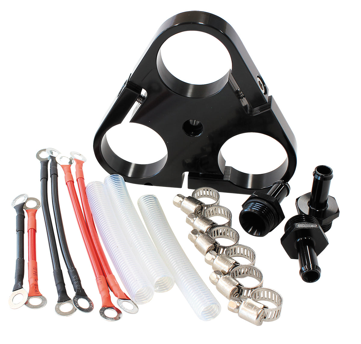 AF59-4053BLK - AEROFLOW TRIPLE 40mm PUMP BRACKET & IN TANK HOSE