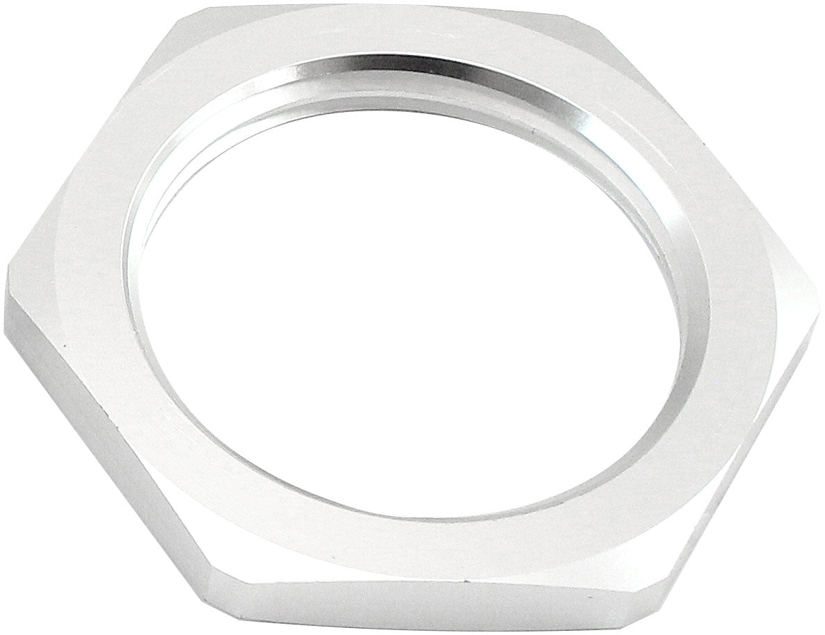 AF59-924-10S - REPLACEMENT -10AN JAM NUT FULLFLOW BULKHEAD SILVER HALF NUT
