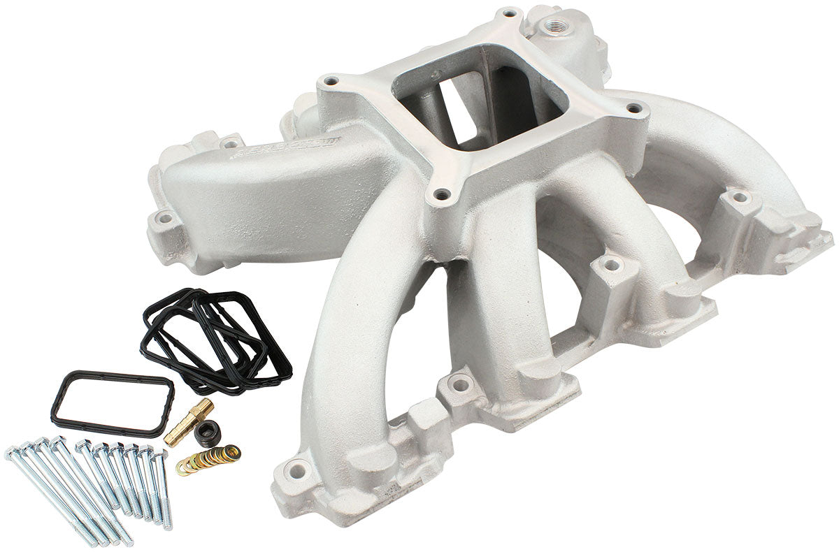 AF6040-6005 - GM LS CARBY HI RISE INTAKE MANIFOLD RECTANGLE NON EFI LS3LS3 NATURA Aeroflow- 6040-6005