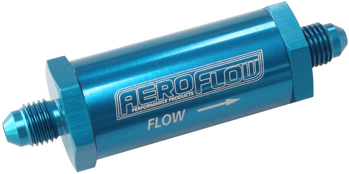 AF607-04 - -4AN TURBO INLINE OIL FILTER BLUE 30 MICRON WASHABLE