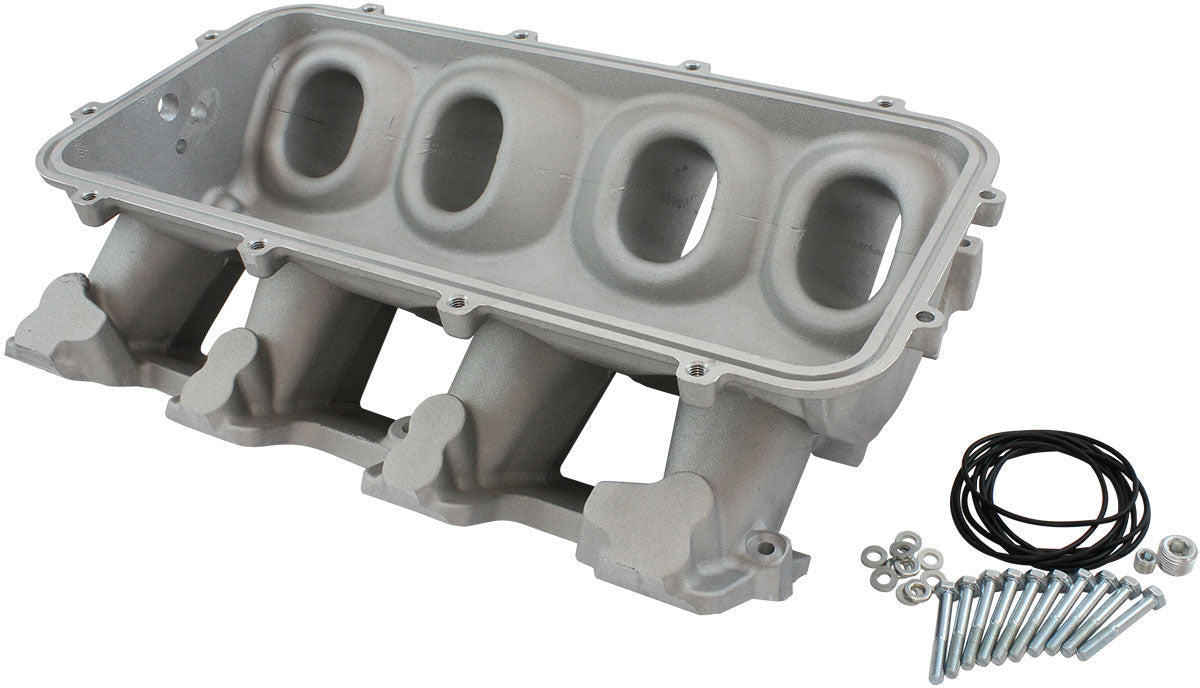 AF6079-5000 - LOW RISE NON EFI GM LS BASE MODULAR INTAKE MANI CATHEDRAL PORT NATURAL AF 6079-5000