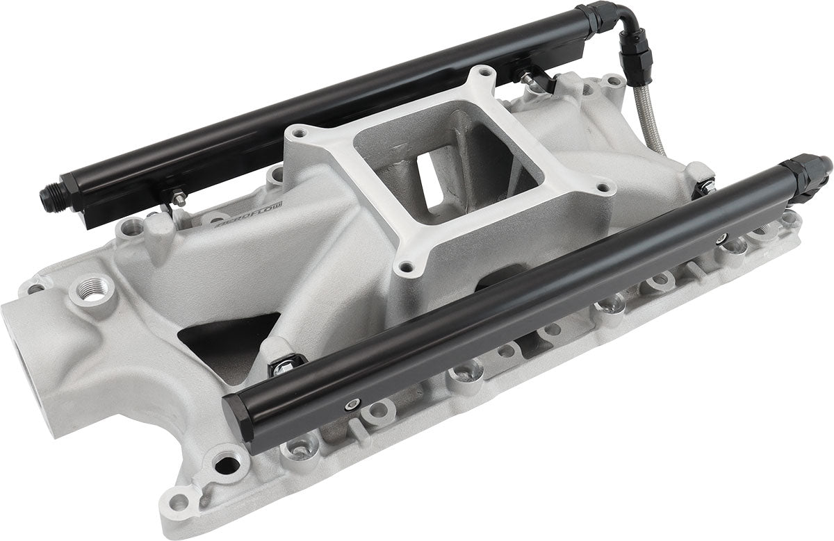 AF6090-2000 - SBF EFI AIR GAP INTAKE MANIFOLSINGLE PLANE WINDSOR NATURAL FORD 302 - AF6090-2000