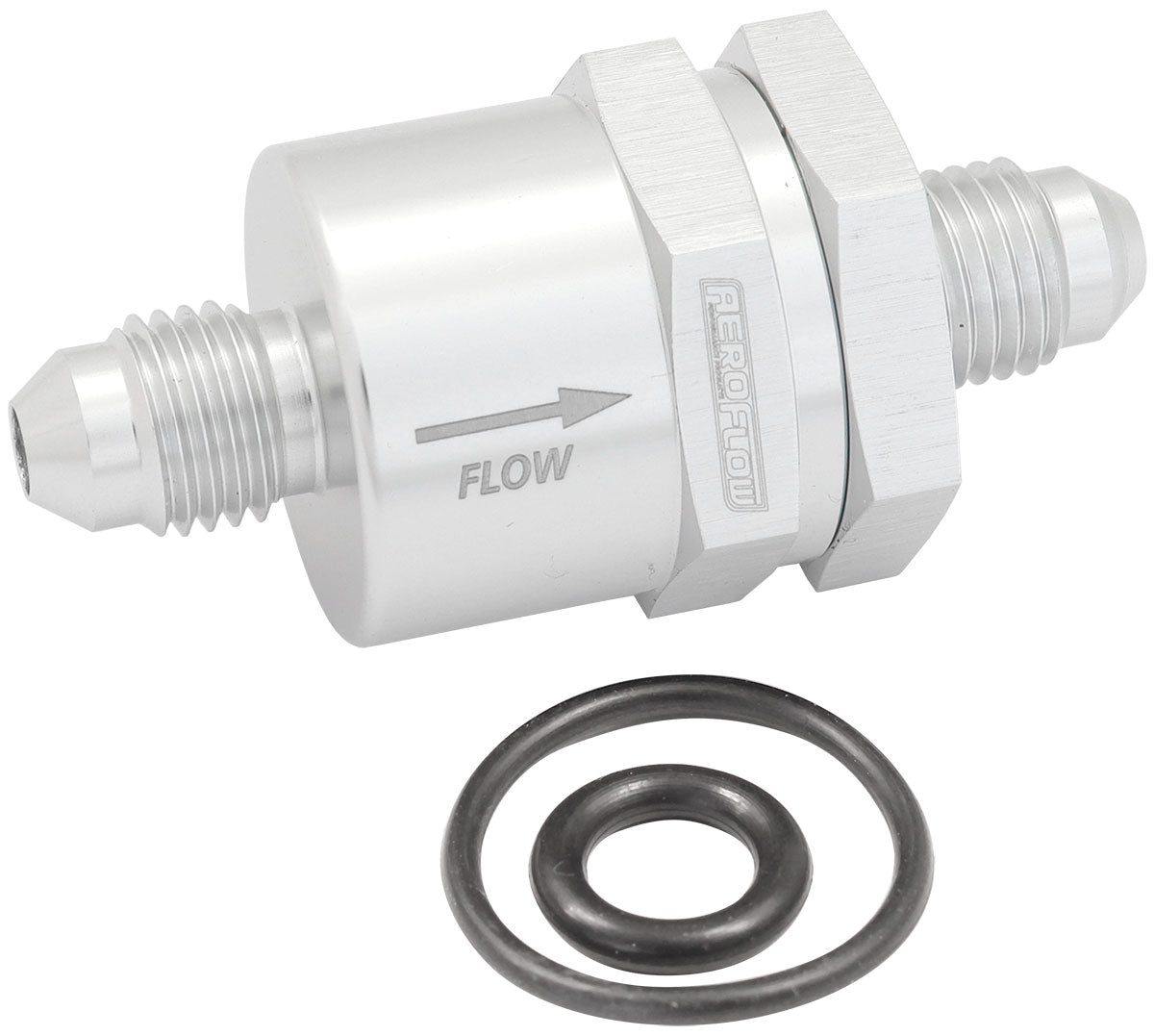 AF612-04S - CHECK VALVE INLINE -4AN SILVER / ONE WAY VALVE