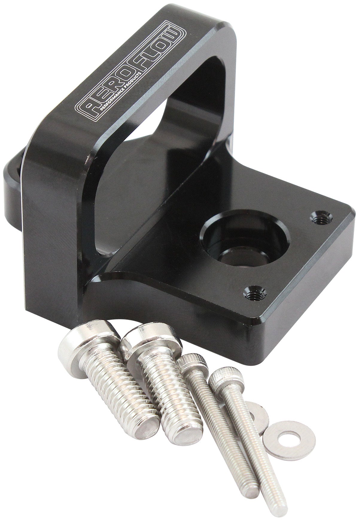 AF64-1036 - 3 PORT BOOST SOLENOID MOUNTINGHOLDER BRACKET BLACK MAC VALVE Aeroflow- AF 64-1036