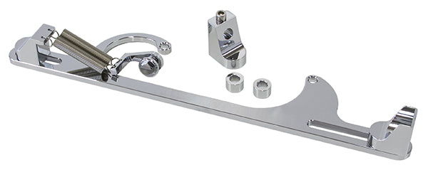 AF64-2001C - BILLET THROTTLE CABLE BRACKET CHROME SUITS 4150 STYLE