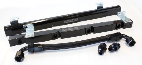 AF64-2008BLK - Holden 304-355 V8 Billet EFI Fuel Rails - Black